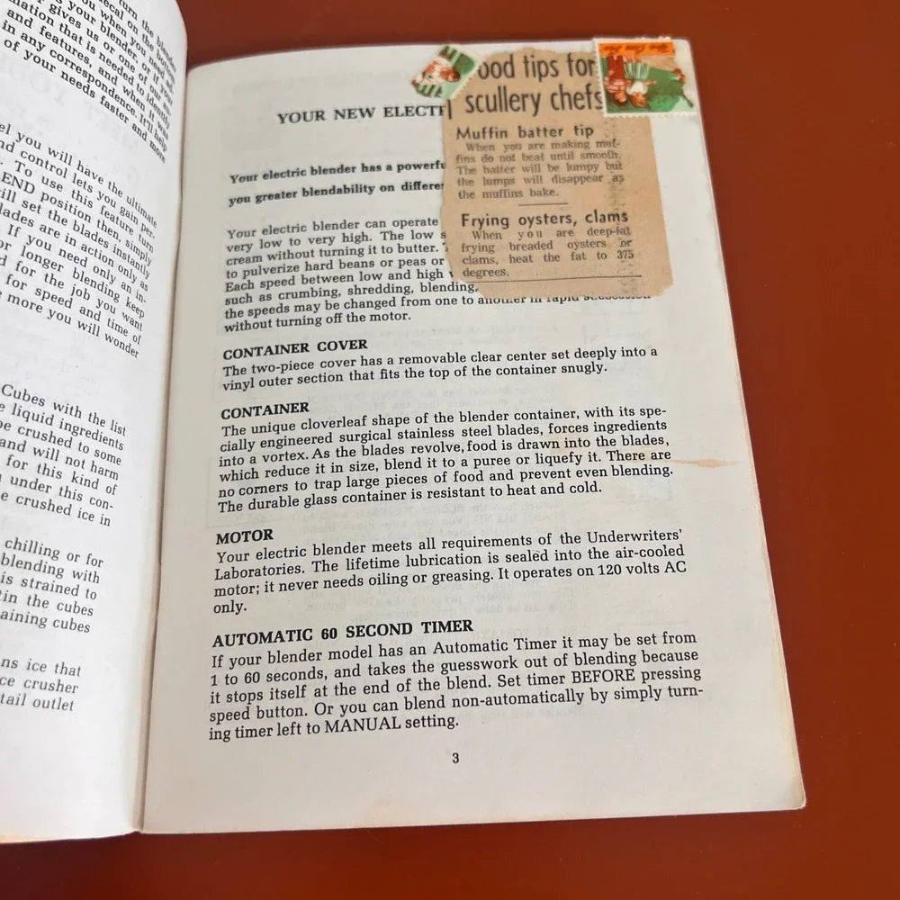 Vintage 1973 Waring Blender Cookbook‎ The Pleasure of Blending 14 Speed Recipes